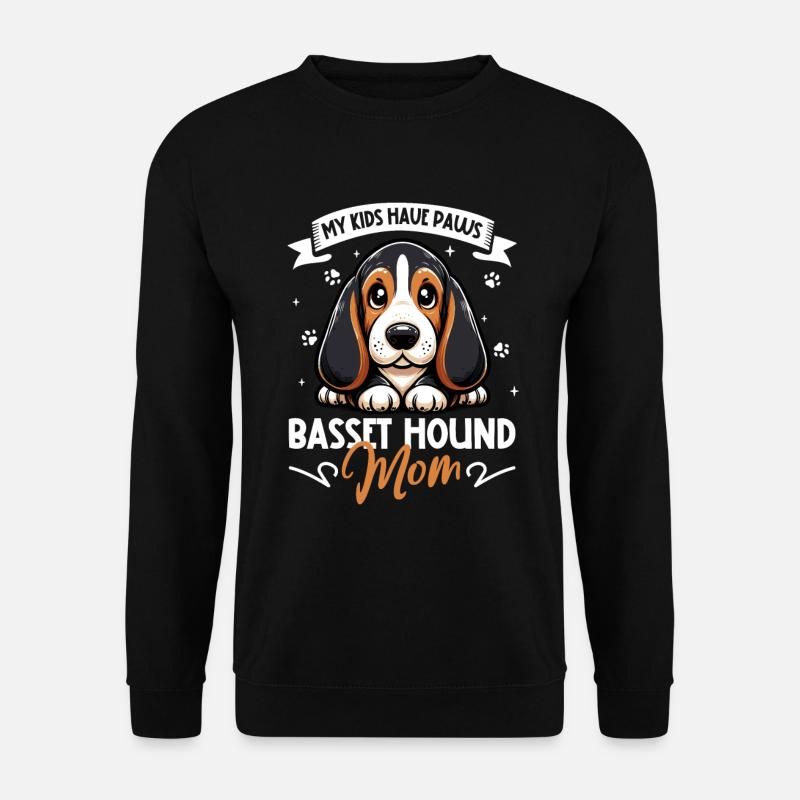 Basset Hound Mama - Unisex Sweatshirt - black