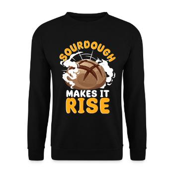 Bread Baking Bread Maker - Unisex Sweatshirt - black - Front - Alina (178cm) & Michal (187cm)