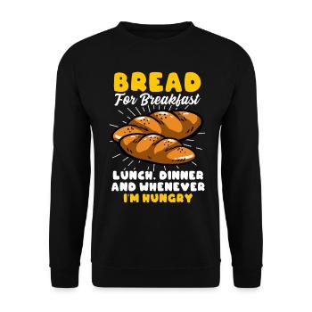 Bread Baking Bread Maker - Unisex Sweatshirt - black - Front - Alina (178cm) & Michal (187cm)