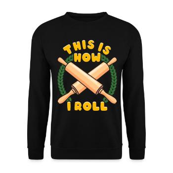 Bread Baking Bread Maker - Unisex Sweatshirt - black - Front - Alina (178cm) & Michal (187cm)