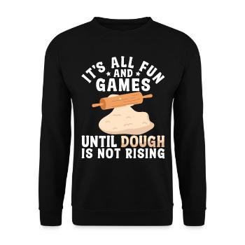 Brotbacken Brotbackautomat - Unisex Pullover - Schwarz - Vorne - Alina (178cm) & Michal (187cm)