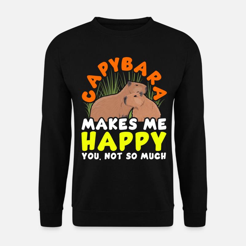 Capybara Capy - Unisex Sweatshirt - black