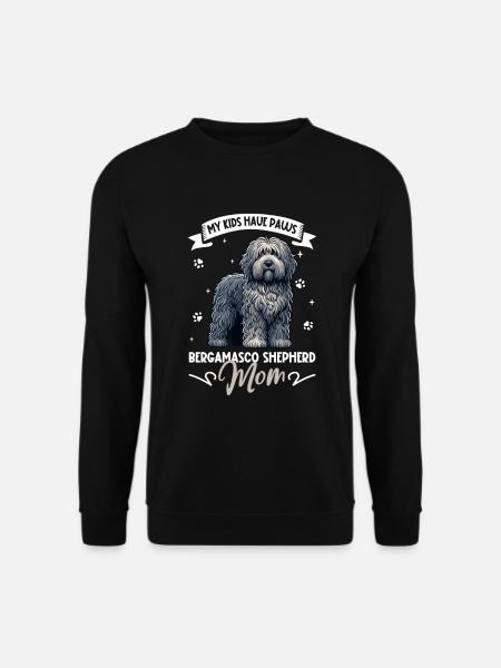 Bergamo Shepherd Dog Mom - Unisex Sweatshirt - black
