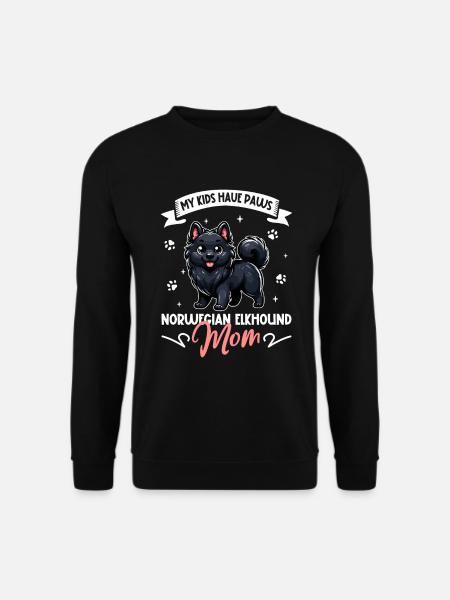 Norwegian Elkhound Mom - Unisex Sweatshirt - black