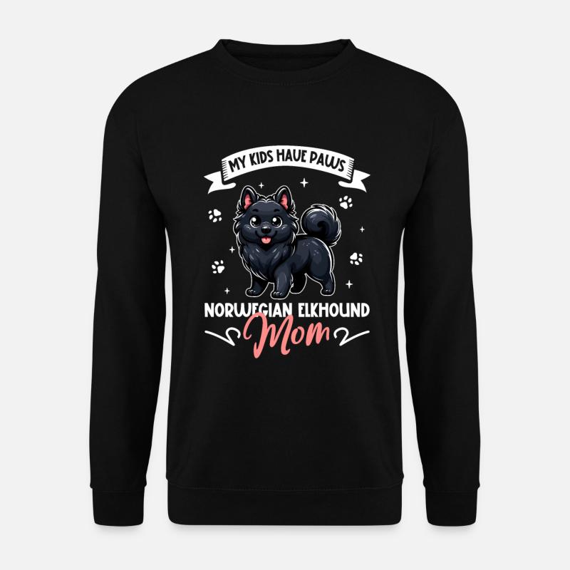 Norwegian Elkhound Mom - Unisex Sweatshirt - black