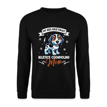 Bluetick Coonhound Maman - Sweat-shirt Unisexe - noir - Devant - Alina (178cm) & Michal (187cm)