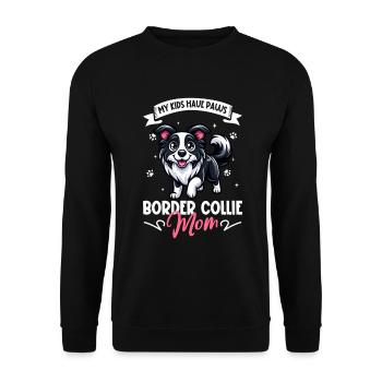Maman border collie - Sweat-shirt Unisexe - noir - Devant - Alina (178cm) & Michal (187cm)