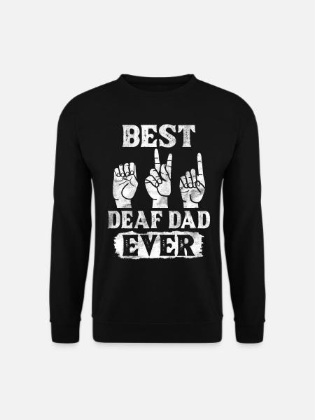 Deaf Pride Awareness ASL Gebärdensprache - Unisex Pullover - Schwarz