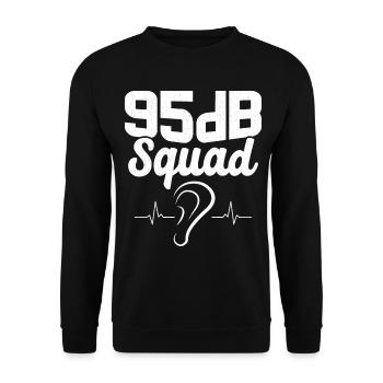 Deaf Pride Awareness ASL Gebärdensprache - Unisex Pullover - Schwarz - Vorne - Alina (178cm) & Michal (187cm)