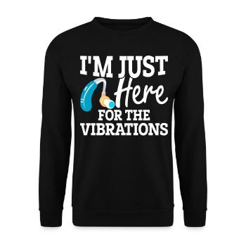 Deaf Pride ASL Gebärdensprache - Unisex Pullover - Schwarz - Vorne - Alina (178cm) & Michal (187cm)