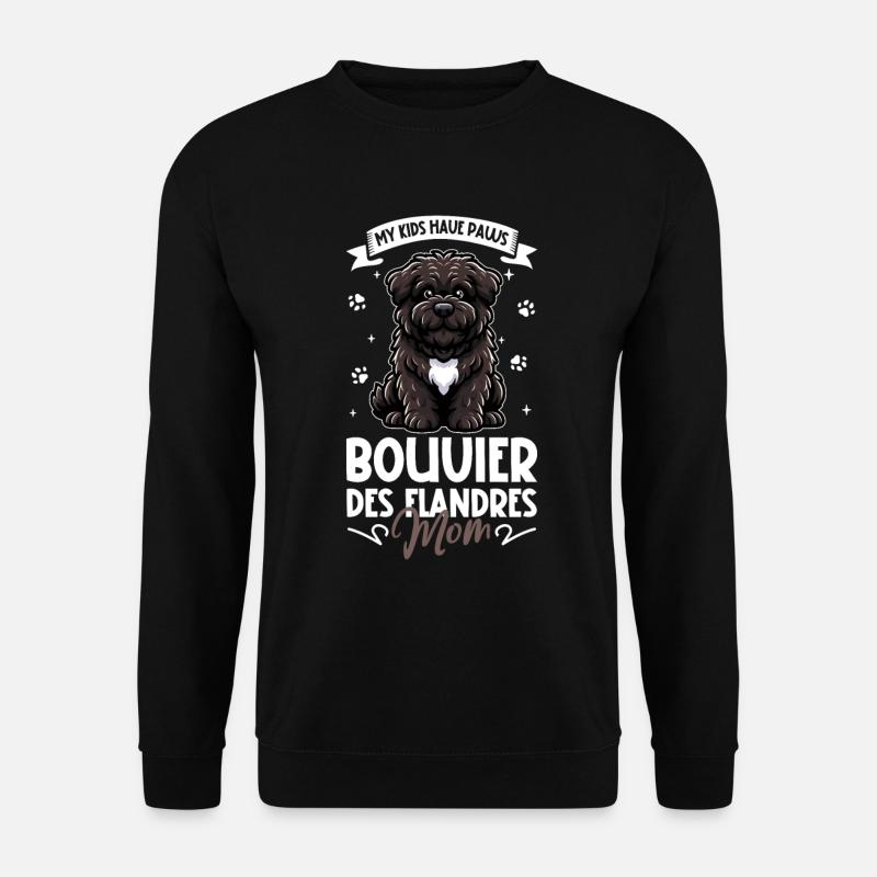 Bouvier des Flandres Mama - Unisex Pullover - Schwarz