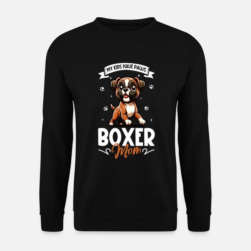 Boxer Mom - Unisex Sweatshirt - black