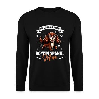 Maman épagneul Boykin - Sweat-shirt Unisexe - noir - Devant - Alina (178cm) & Michal (187cm)