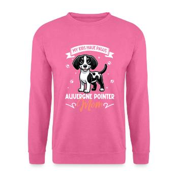 Braque d'Auvergne Mama - Unisex Sweatshirt - pink - Front