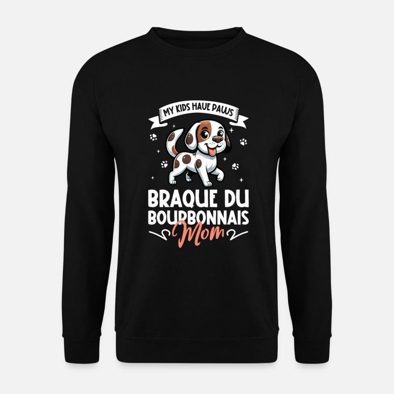 Braque du Bourbonnais Mama - Sweat-shirt Unisexe - noir