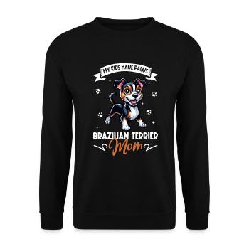 Terrier Brasileiro Mama - Sweat-shirt Unisexe - noir - Devant - Alina (178cm) & Michal (187cm)