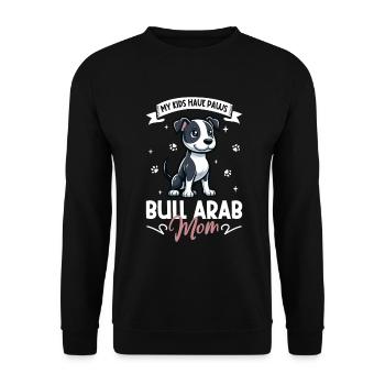 Bull Arab Mama - Unisex Pullover - Schwarz - Vorne - Alina (178cm) & Michal (187cm)