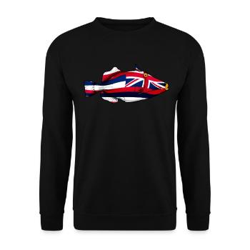 Humuhumunukunukuapuaa Hawaii Flag Hawaii Reef Dr - Unisex Sweatshirt - black - Front - Alina (178cm) & Michal (187cm)
