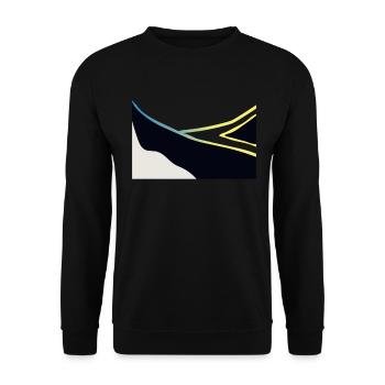 Humuhumunukunukuapuaa Hawaii-Riff-Drückerfisch - Unisex Pullover - Schwarz - Vorne - Alina (178cm) & Michal (187cm)