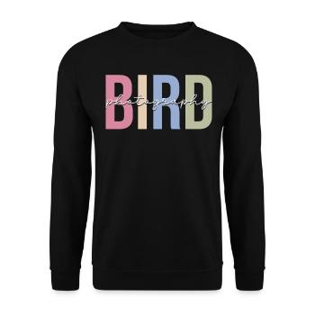 Bird Photography Bird Photographer Bird on Camera - Unisex Sweatshirt - black - Front - Alina (178cm) & Michal (187cm)