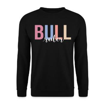 Bull Rider Bull Riding Cowboy - Sweat-shirt Unisexe - noir - Devant - Alina (178cm) & Michal (187cm)