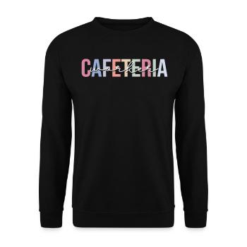 Cafeteria employee Lunch Lady - Unisex Sweatshirt - black - Front - Alina (178cm) & Michal (187cm)