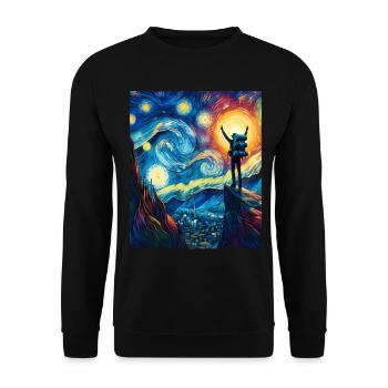Routard Randonnée Camping Randonnée Sternennach - Sweat-shirt Unisexe - noir - Devant - Alina (178cm) & Michal (187cm)