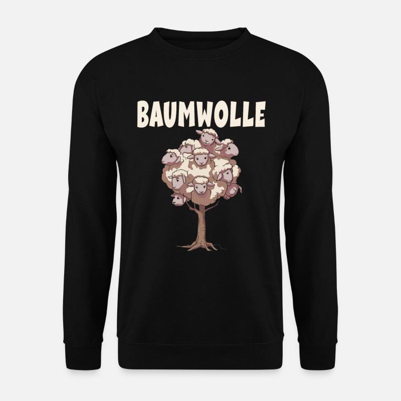 Baumwolle Schafe für einen Schafliebhaber - Unisex Pullover - Schwarz
