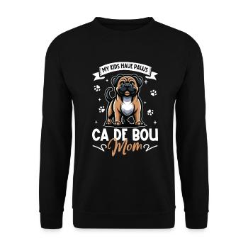 Ca de Bou Mama - Unisex Pullover - Schwarz - Vorne - Alina (178cm) & Michal (187cm)