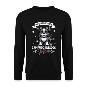 Maman bouledogue Campeiro - Sweat-shirt Unisexe - noir - Devant - Alina (178cm) & Michal (187cm)