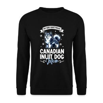 Canadian Eskimo Dog Mom - Unisex Sweatshirt - black - Front - Alina (178cm) & Michal (187cm)