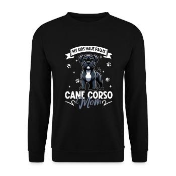 Cane Corso Mama - Unisex Sweatshirt - black - Front - Alina (178cm) & Michal (187cm)