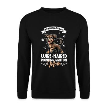 Český fousek Mama - Sweat-shirt Unisexe - noir - Devant - Alina (178cm) & Michal (187cm)