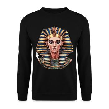 Könige Ägypten König Ägyptisch Pharao - Unisex Pullover - Schwarz - Vorne - Alina (178cm) & Michal (187cm)