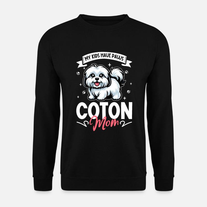 Coton de Tulear Mama - Sweat-shirt Unisexe - noir