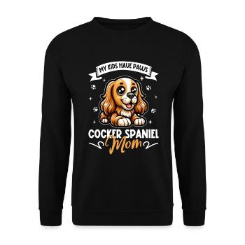 English Cocker Spaniel Mama - Unisex Pullover - Schwarz - Vorne - Alina (178cm) & Michal (187cm)