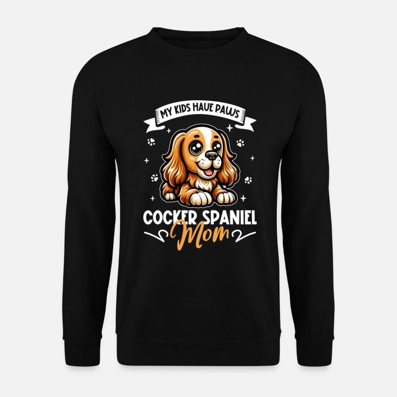 Cocker anglais Spaniel Mama - Sweat-shirt Unisexe - noir