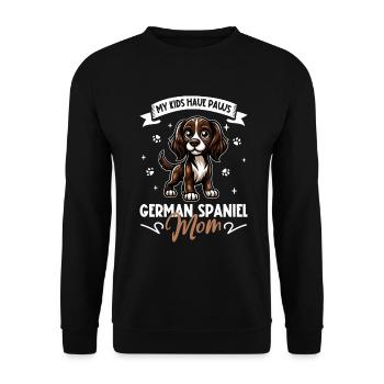 German Quail Dog Mom - Unisex Sweatshirt - black - Front - Alina (178cm) & Michal (187cm)