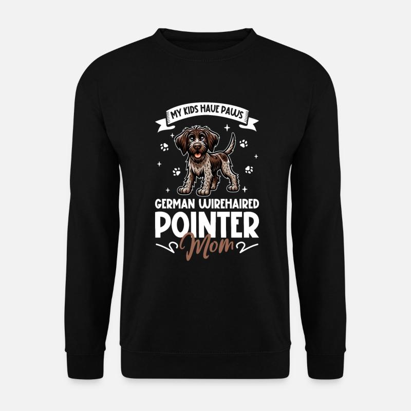 Deutsch Drahthaar Mama - Unisex Pullover - Schwarz