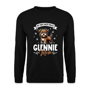 Glen irlandais de la maman Imaal Terrier - Sweat-shirt Unisexe - noir - Devant - Alina (178cm) & Michal (187cm)