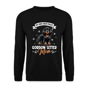 Gordon Setter Mom - Unisex Sweatshirt - black - Front - Alina (178cm) & Michal (187cm)