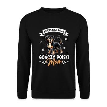 Gonczy Polski Mama - Unisex Sweatshirt - black - Front - Alina (178cm) & Michal (187cm)