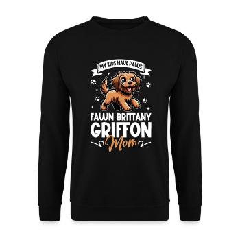Griffon Fauve de Bretagne Mama - Unisex Pullover - Schwarz - Vorne - Alina (178cm) & Michal (187cm)
