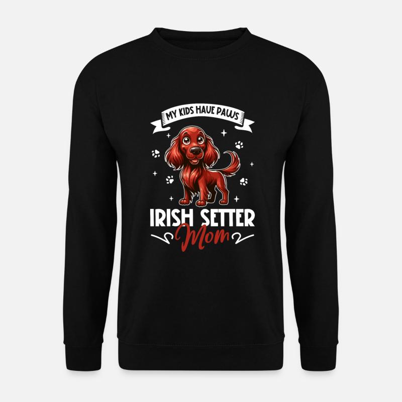 Irish Red Setter Mom - Unisex Sweatshirt - black