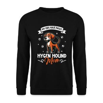 Hygenhund Mama - Sweat-shirt Unisexe - noir - Devant - Alina (178cm) & Michal (187cm)