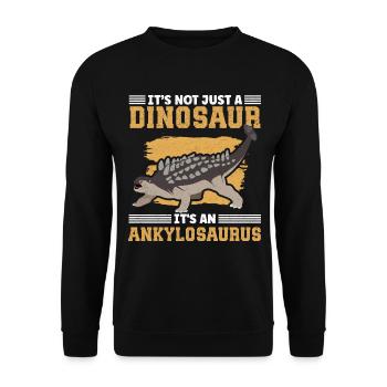 Ankylosaurus Dinosaur Ankylosaur Gift - Unisex Sweatshirt - black - Front - Alina (178cm) & Michal (187cm)