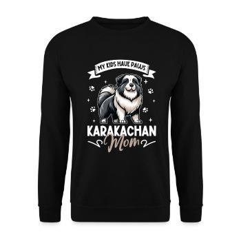Karakachan Mama - Sweat-shirt Unisexe - noir - Devant - Alina (178cm) & Michal (187cm)