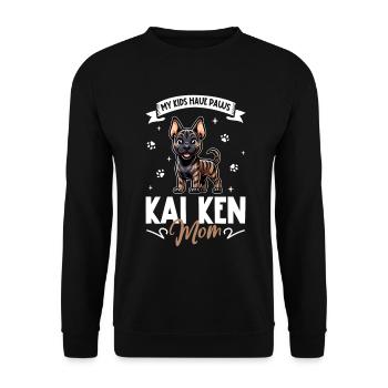 Kai Ken Mama - Unisex Sweatshirt - black - Front - Alina (178cm) & Michal (187cm)