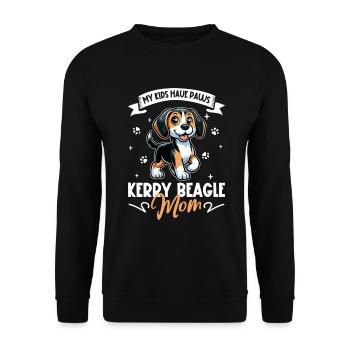Kerry Beagle Mom - Unisex Sweatshirt - black - Front - Alina (178cm) & Michal (187cm)