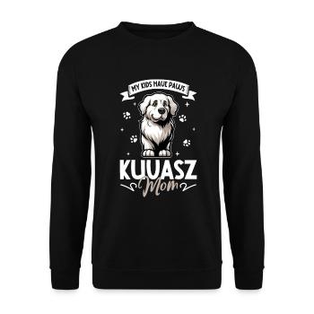 Kuvasz Mama - Unisex Pullover - Schwarz - Vorne - Alina (178cm) & Michal (187cm)